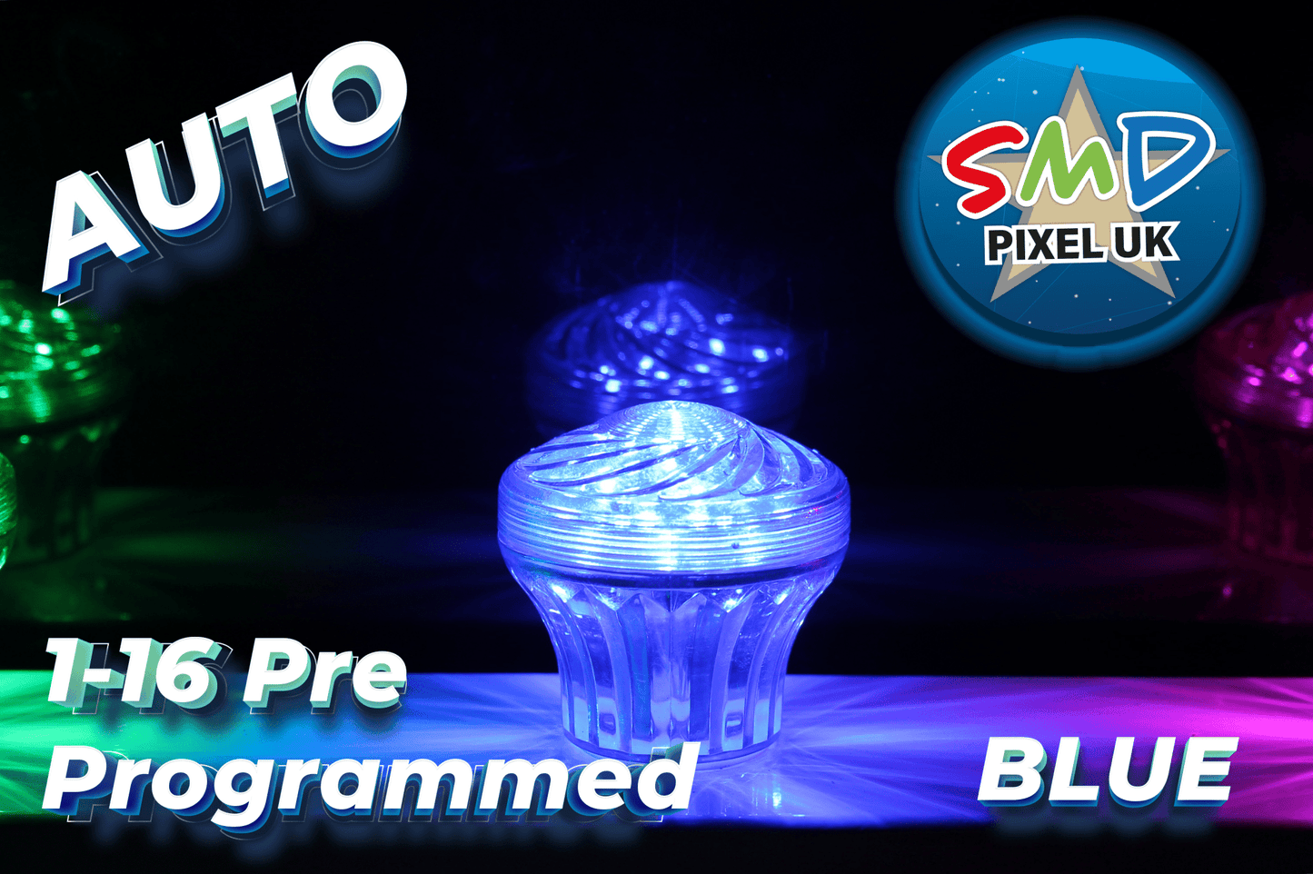 SMD LUX 360 60mm CABOCHON BLUE AUTO - SMD Pixel UK LTD