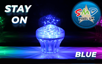 SMD LUX 360 60mm CABOCHON BLUE STAY ON - SMD Pixel UK LTD