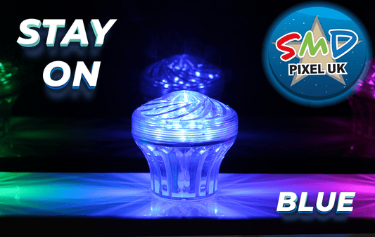 SMD LUX 360 60mm CABOCHON BLUE STAY ON - SMD Pixel UK LTD