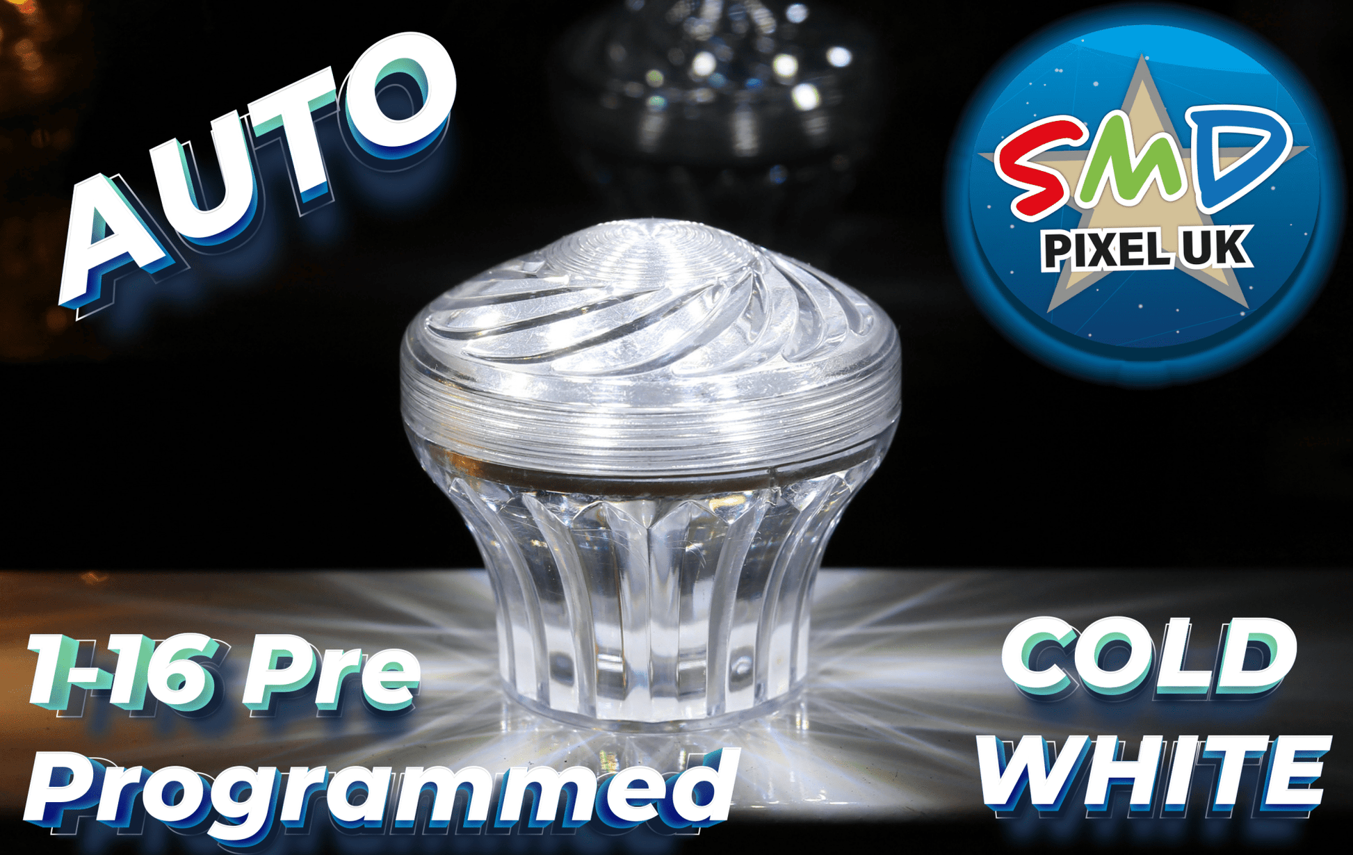 SMD LUX 360 60mm CABOCHON COLD WHITE AUTO - SMD Pixel UK LTD